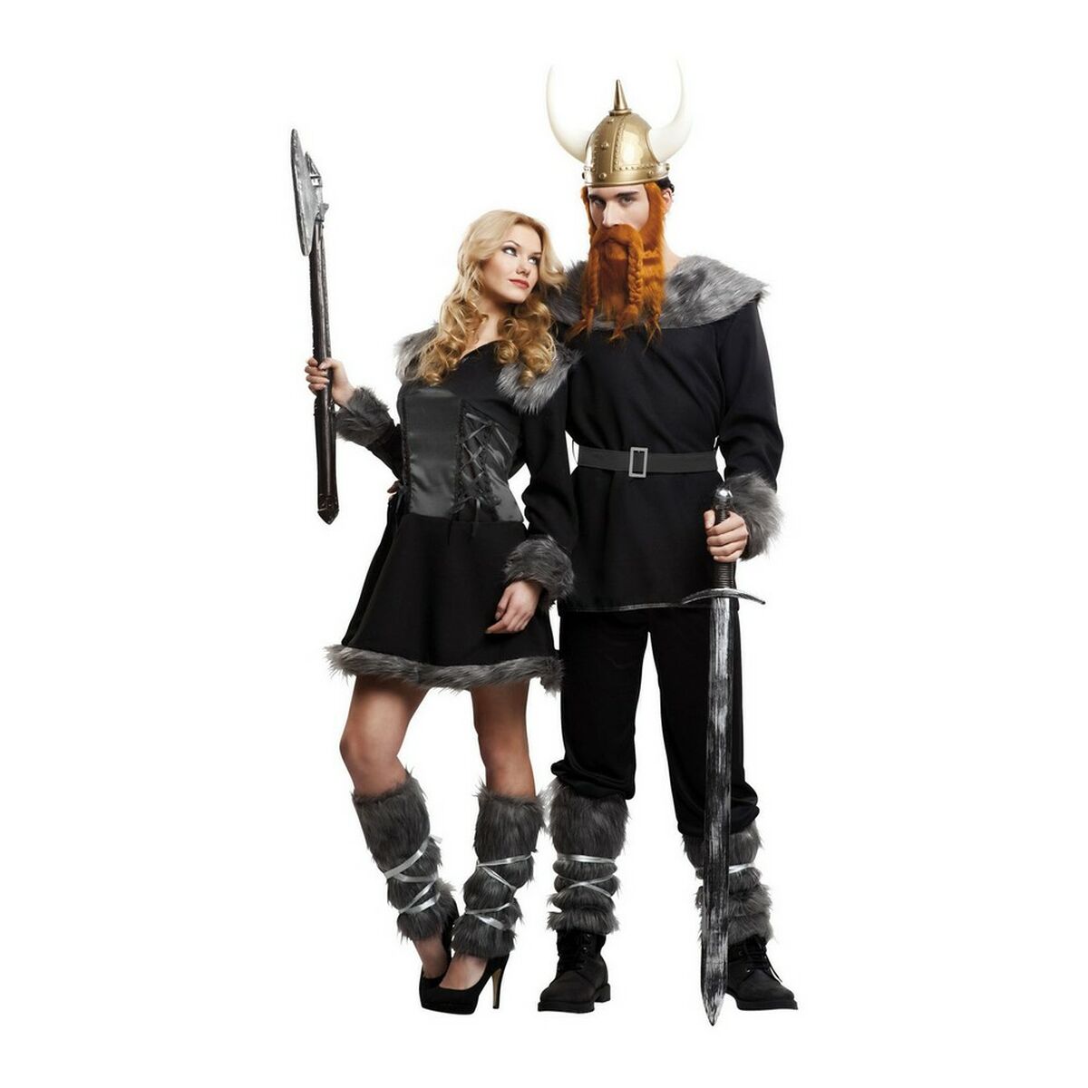 Kostým pro dospělé My Other Me Vikingo Černý S
